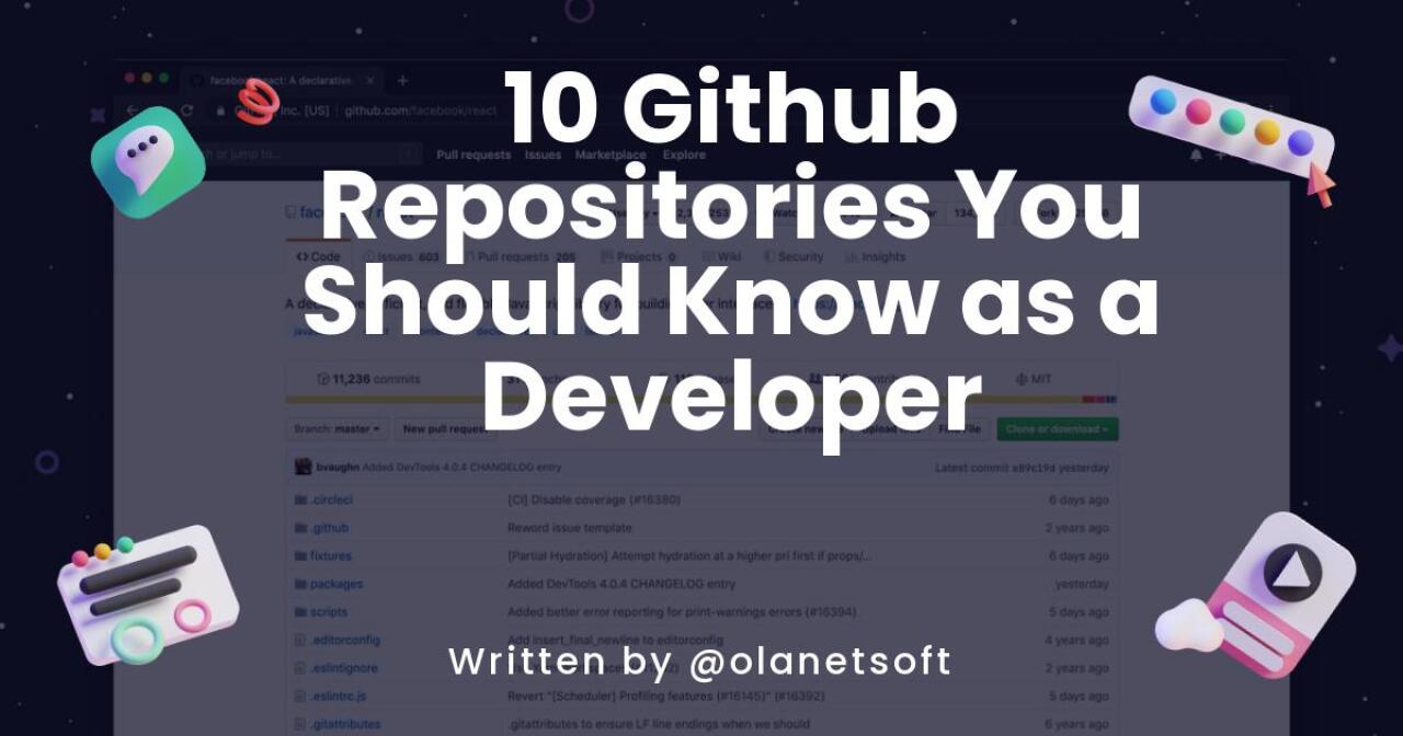 10+ Github Repositories You Should Know as a Developer - DevDojo