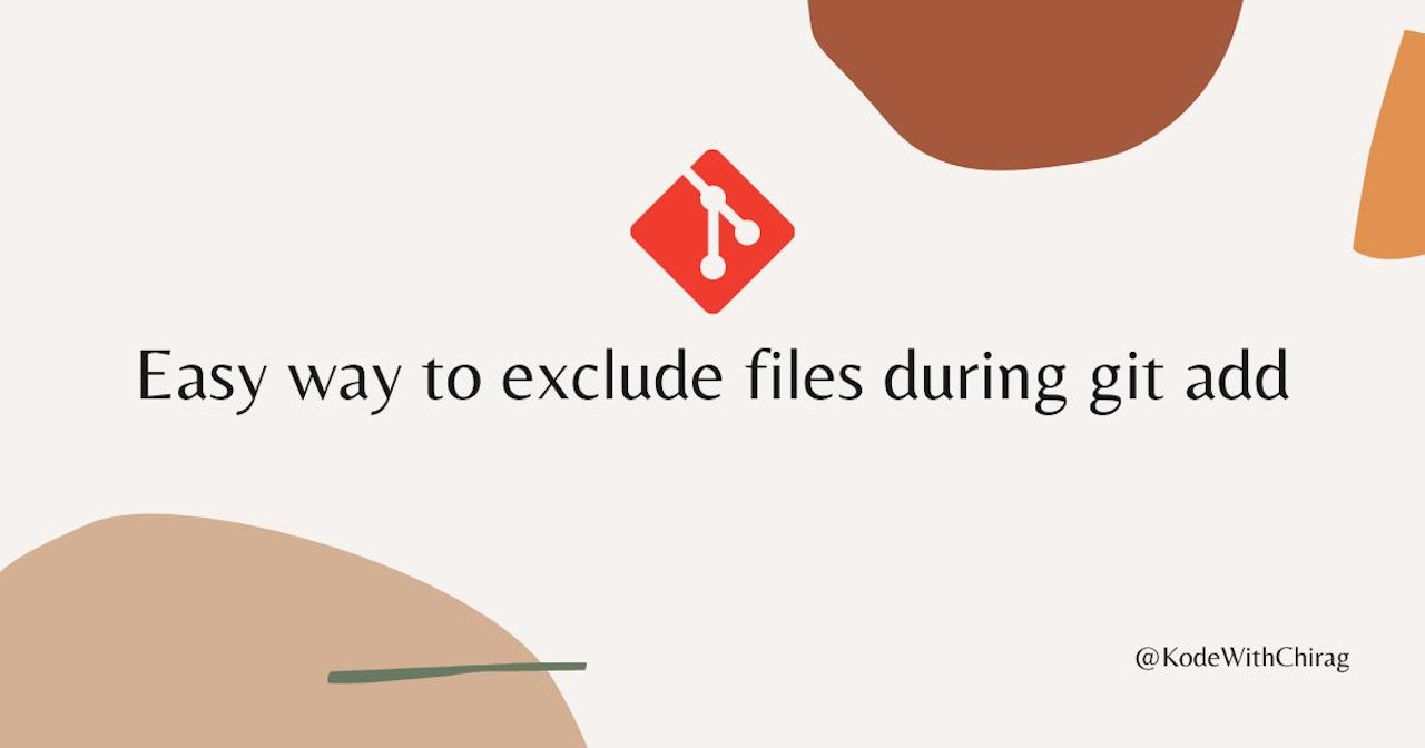 Easy way to exclude files during git add