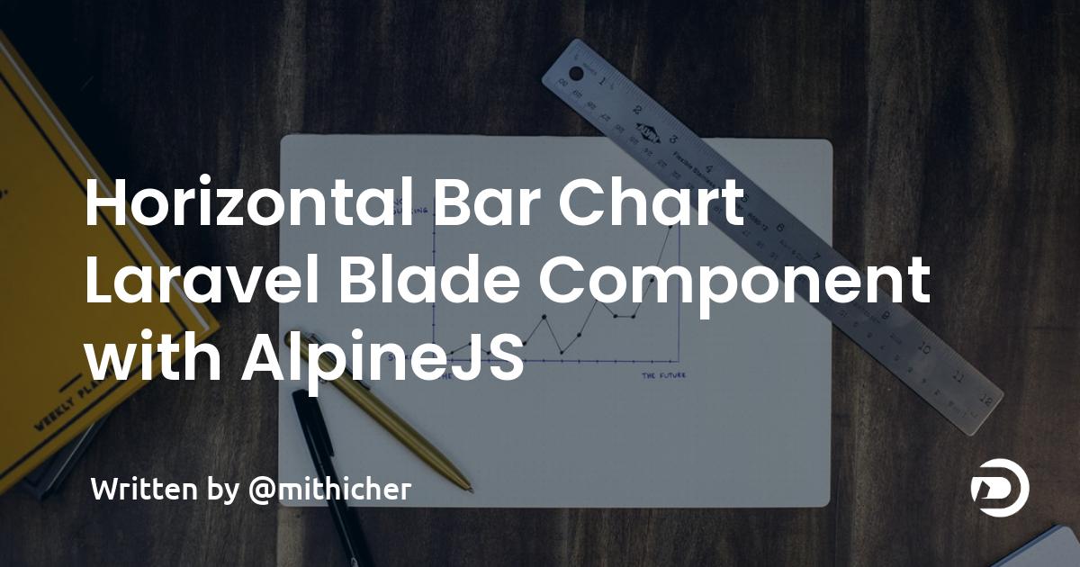 Horizontal Bar Chart Laravel Blade Component with AlpineJS