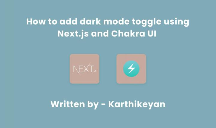 Next Toggle How to add dark mode toggle to Next.js application using Chakra UI ...