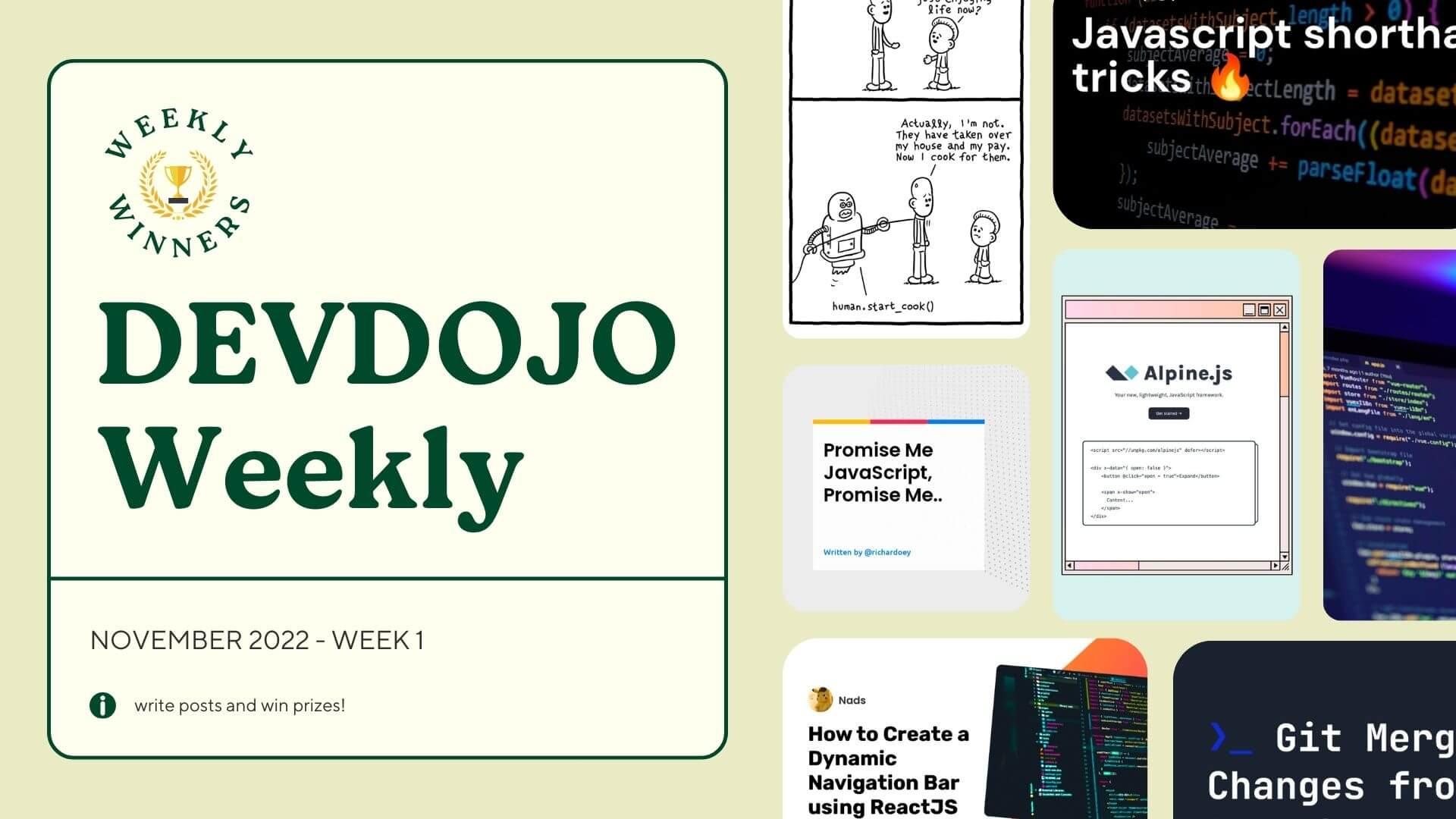 DevDojo Weekly - Nov 2022 - Week 1