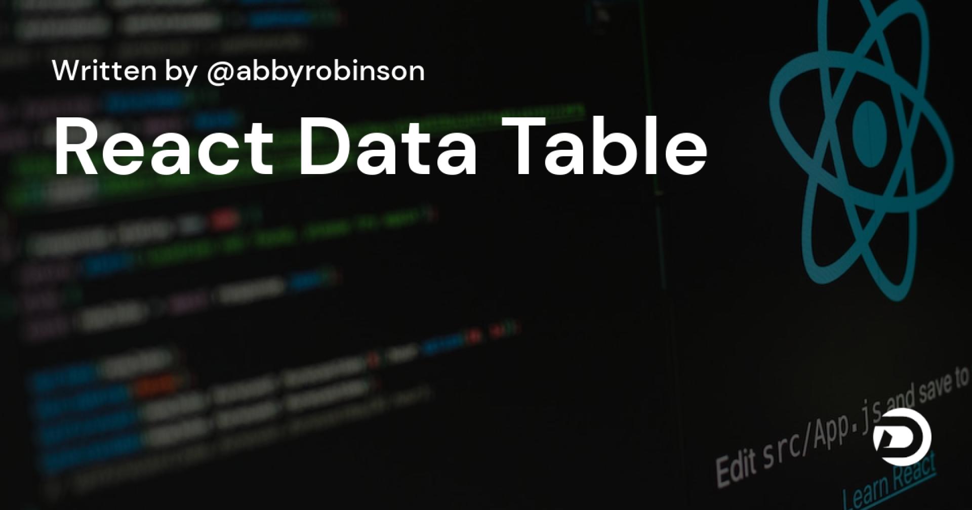 React Data Table