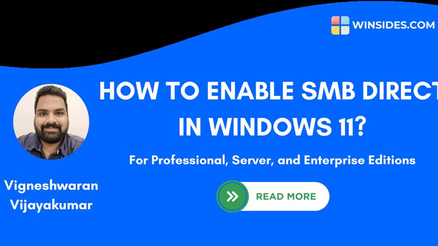 Enable SMB Direct in Windows 11 (Easy way)