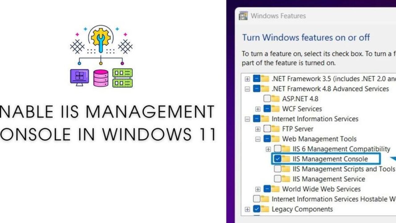 How to Enable IIS Management Console in Windows 11? - DevDojo