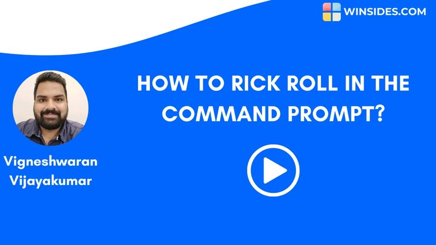 Video - I Rick Rolled my Terminal 😇