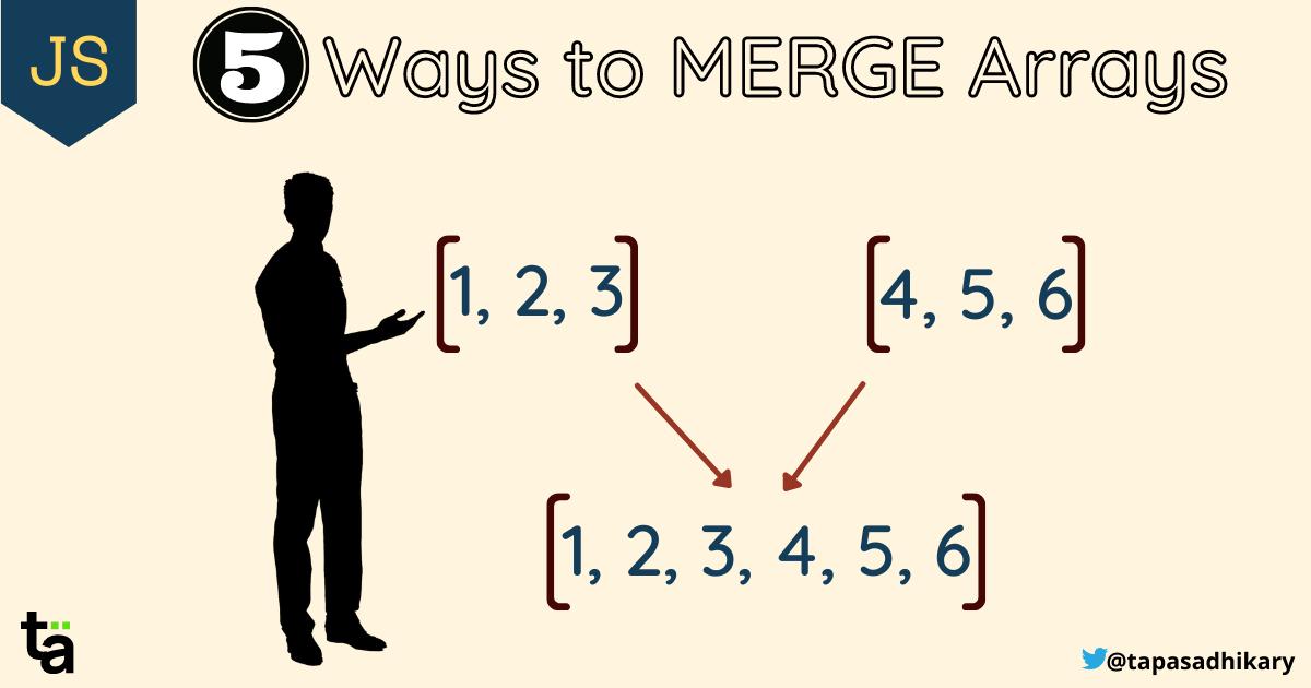 5 ways to merge arrays in JavaScript and their differences