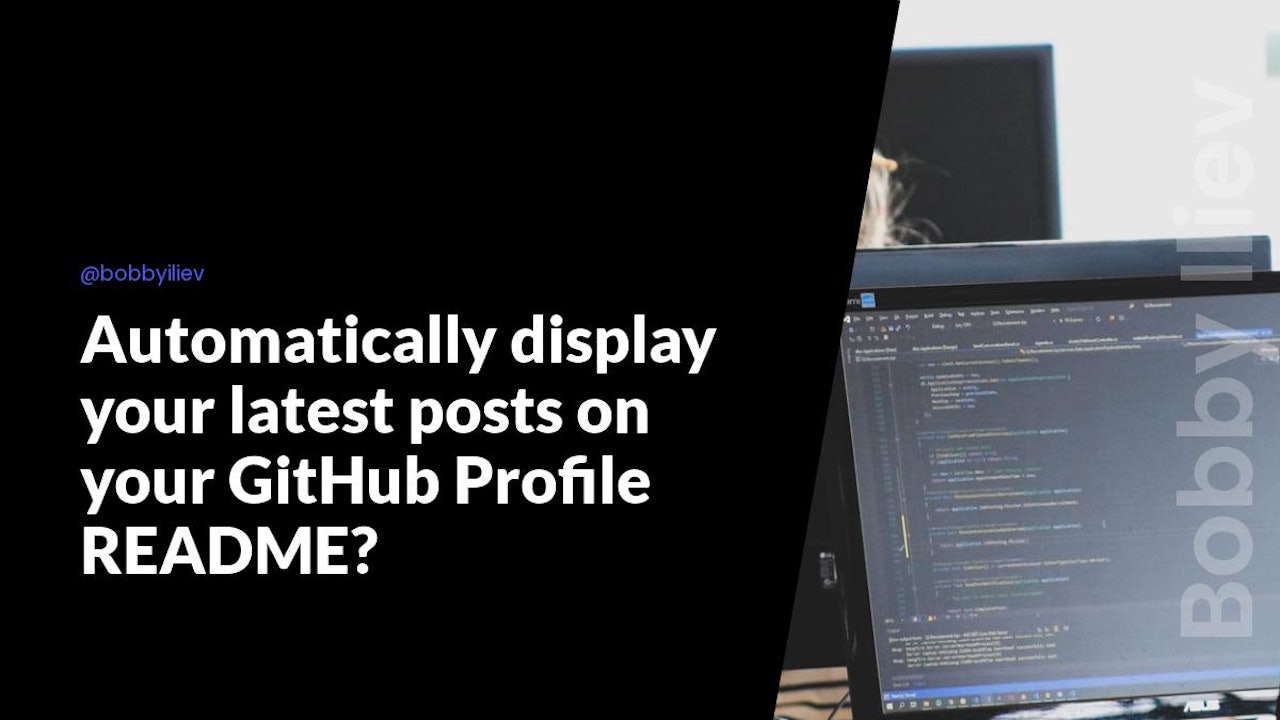 Automatically display your latest posts on your GitHub Profile README