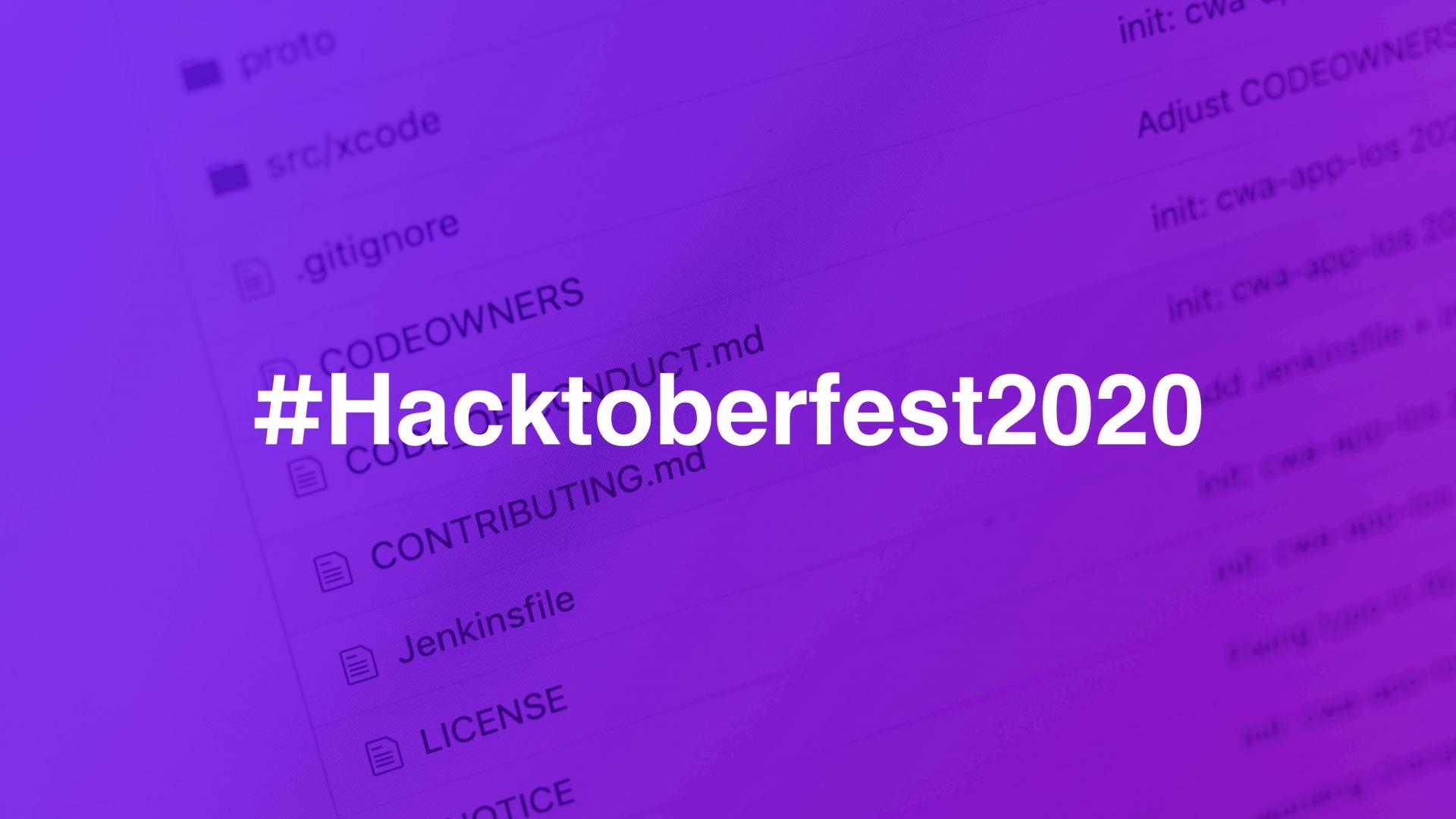 Nearing the start of Hacktoberfest 2020