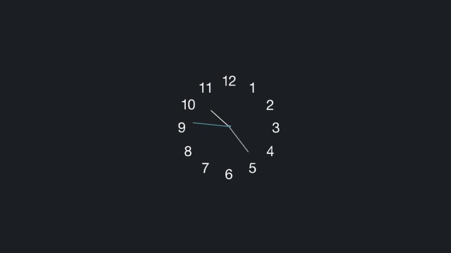 Clock in HTML and CSS