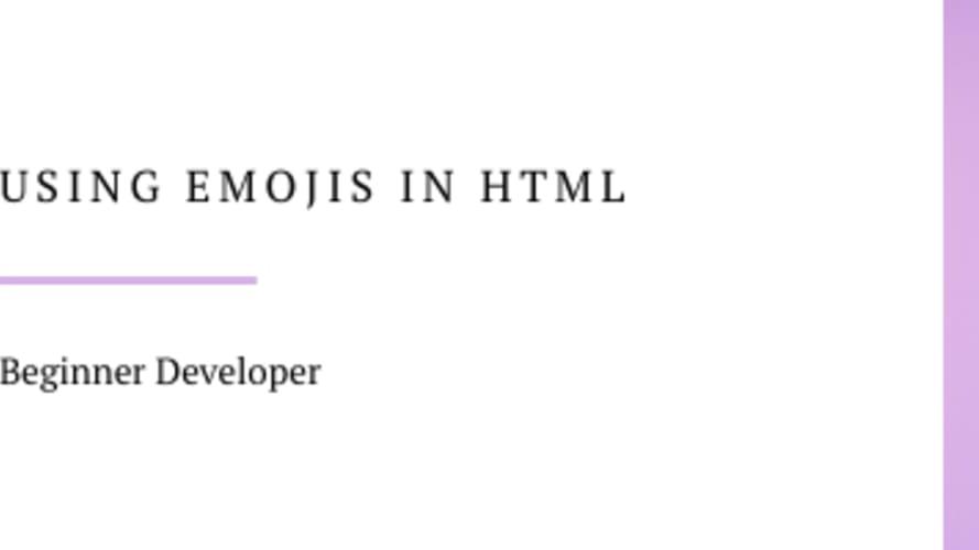 HTML Emoji