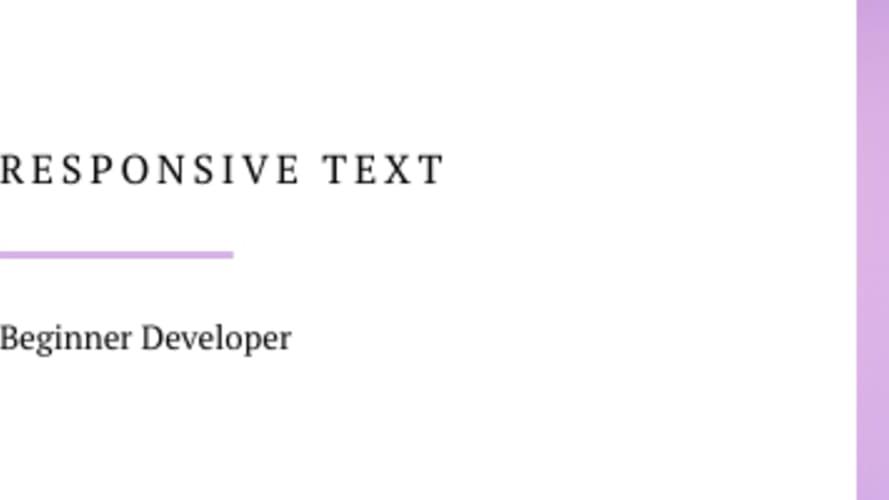 Responsive Text