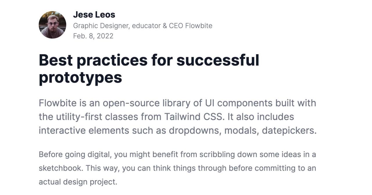 How to build a blog template with Tailwind CSS and Flowbite - DevDojo