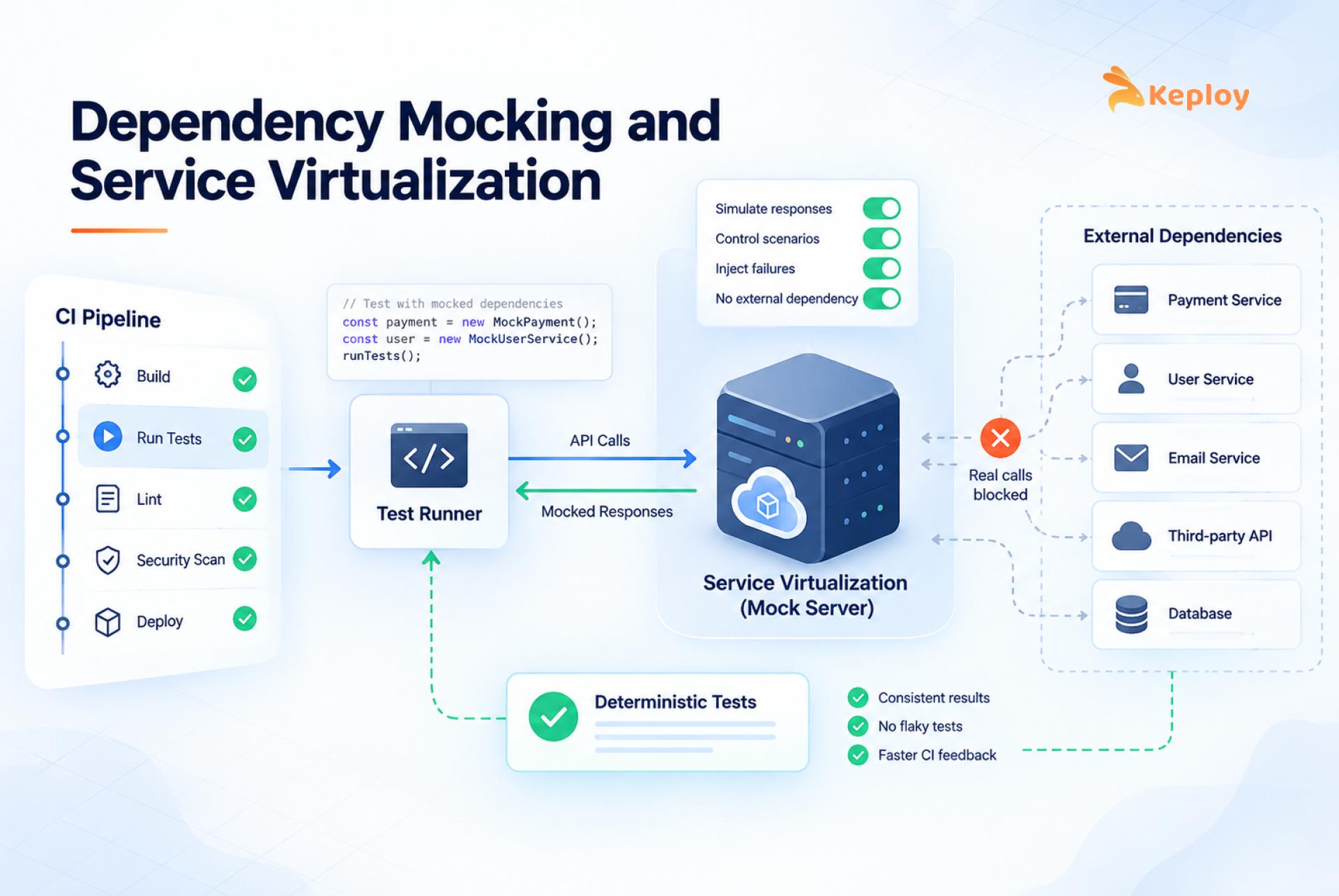 Dependency Mocking And Service Virtualization: Make Every Ci Test Deterministic